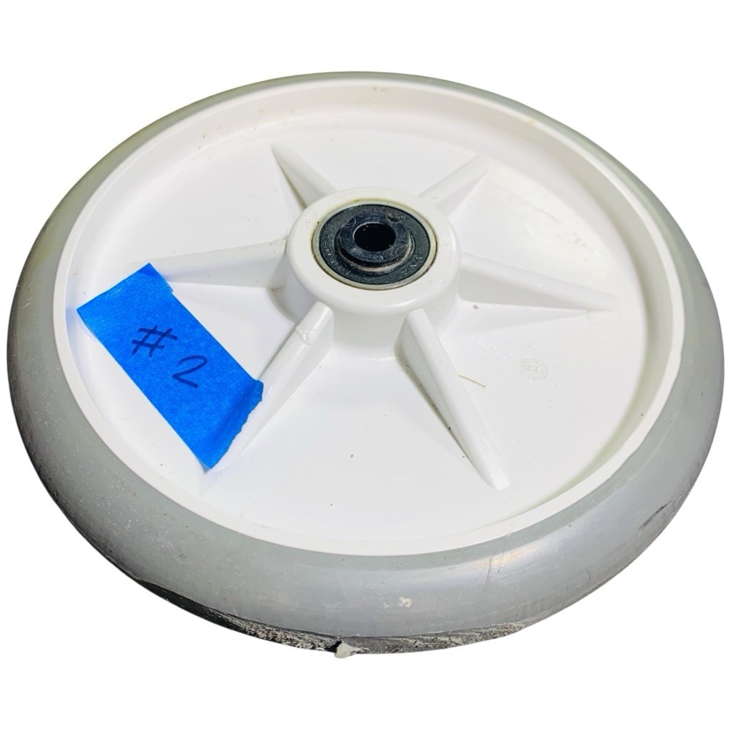 Grey Stryker Stretcher 8” Standard Wheel, Stryker OEM Part 0753-103-215 (#2)