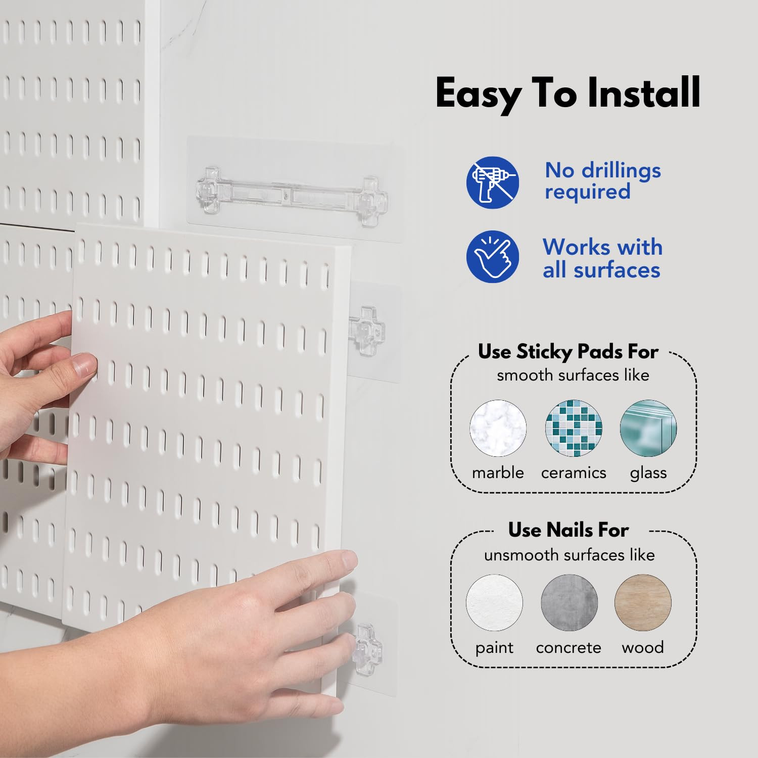 Pegboard Combination Kit, Pegboards and Accessories Modular Hanging for Wall …