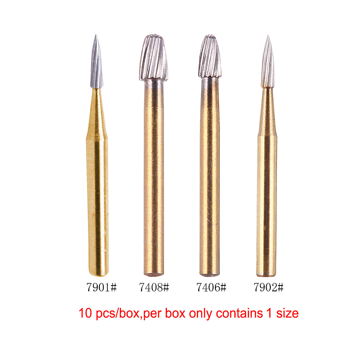 Dental Carbide Trimming & Finishing Burs FG7404/7406/7408/7901/7902/ CE FDA