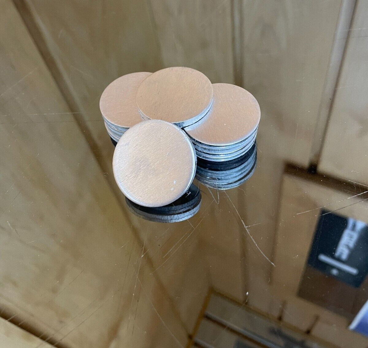 Aluminum Disk Circle Blanks 1-1/4″ Diameter 1/8” Thick 10 Pieces Disc Discs