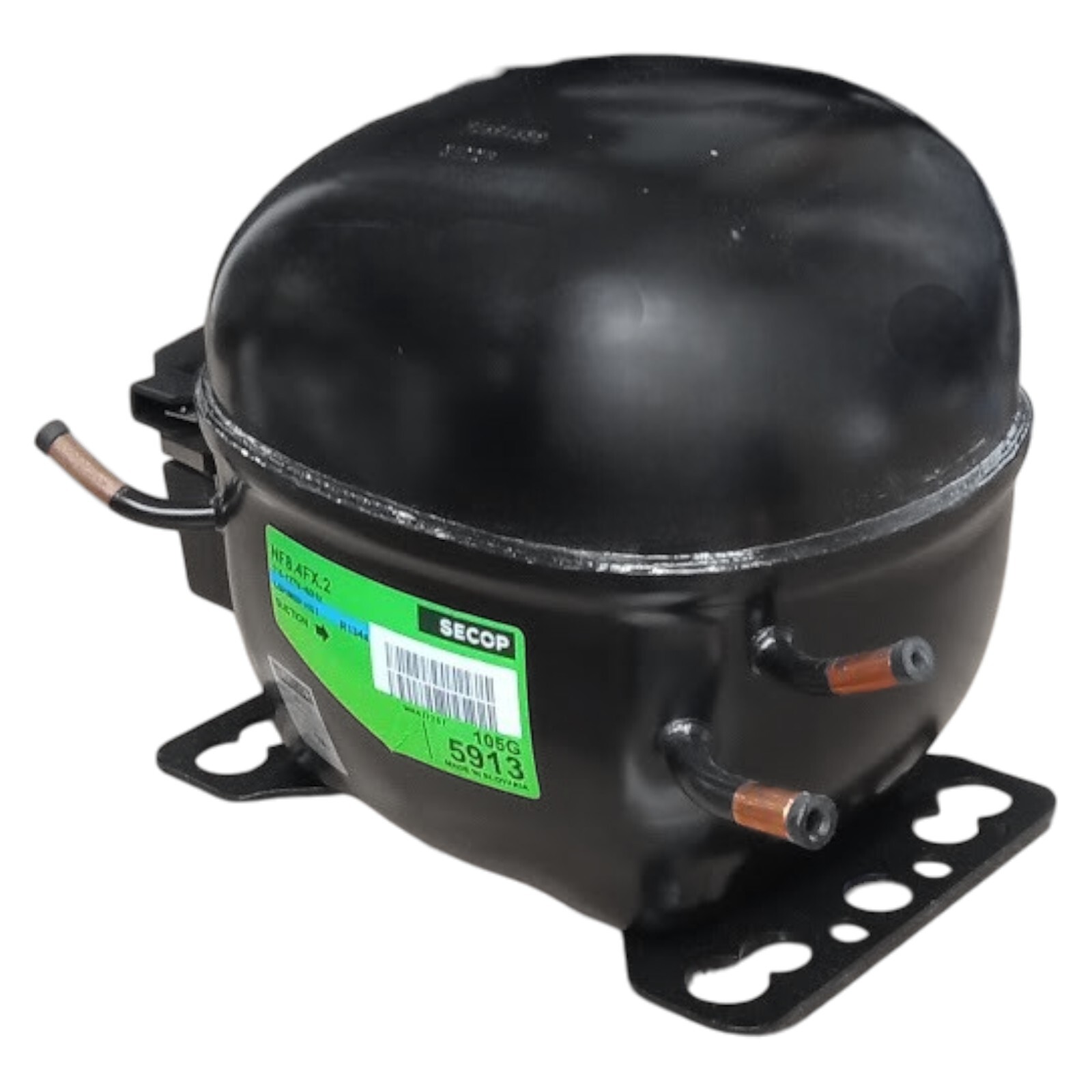 Secop NF8.4FX2 R134a Refrigeration Compressor 1032 LBP 3767 HBP BTU 115V 1/4HP
