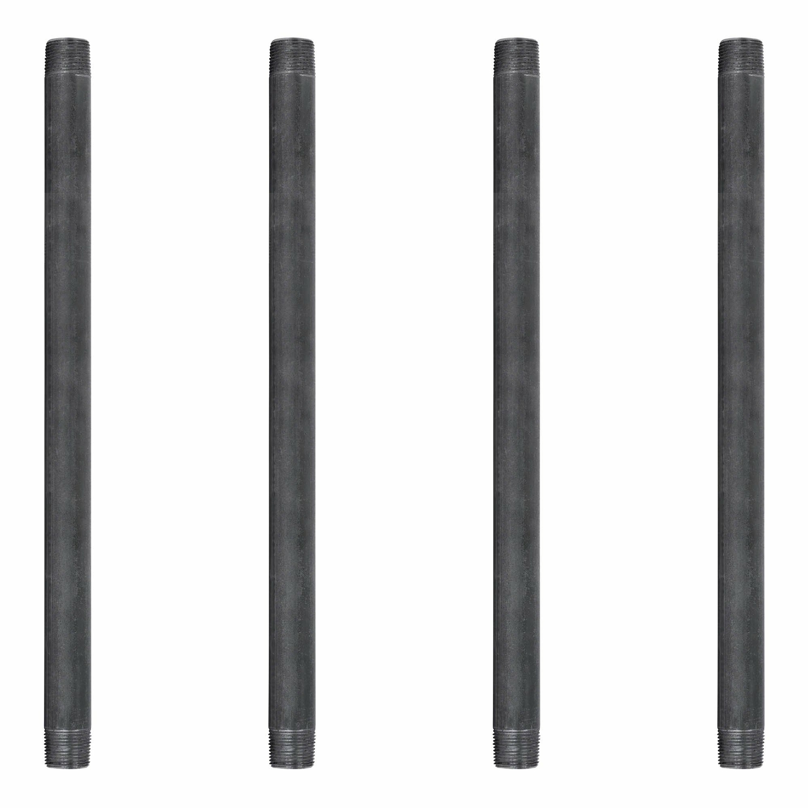 3/4 in. X 16 in. Black Pipe 4 Pack