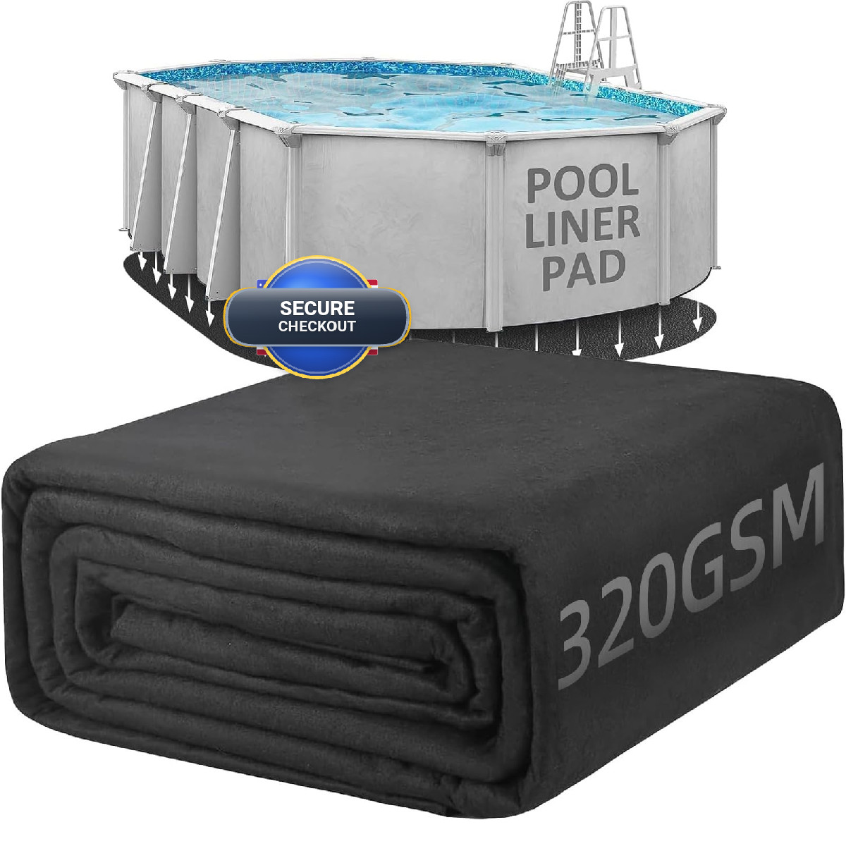 Poolhacker 10 X 15 Oval Pool Liners For Above Ground Swimming Pools Durable