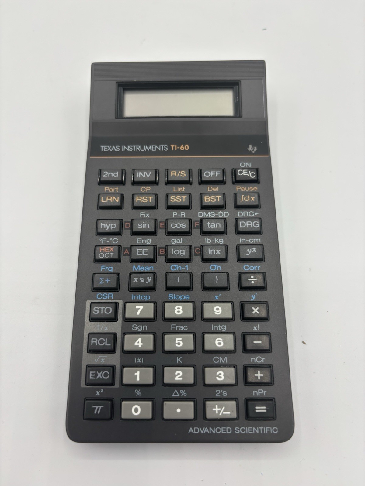 TEXAS INSTRUMENTS TI-60X NOB New Scientific Calculator Advanced Functions Italy