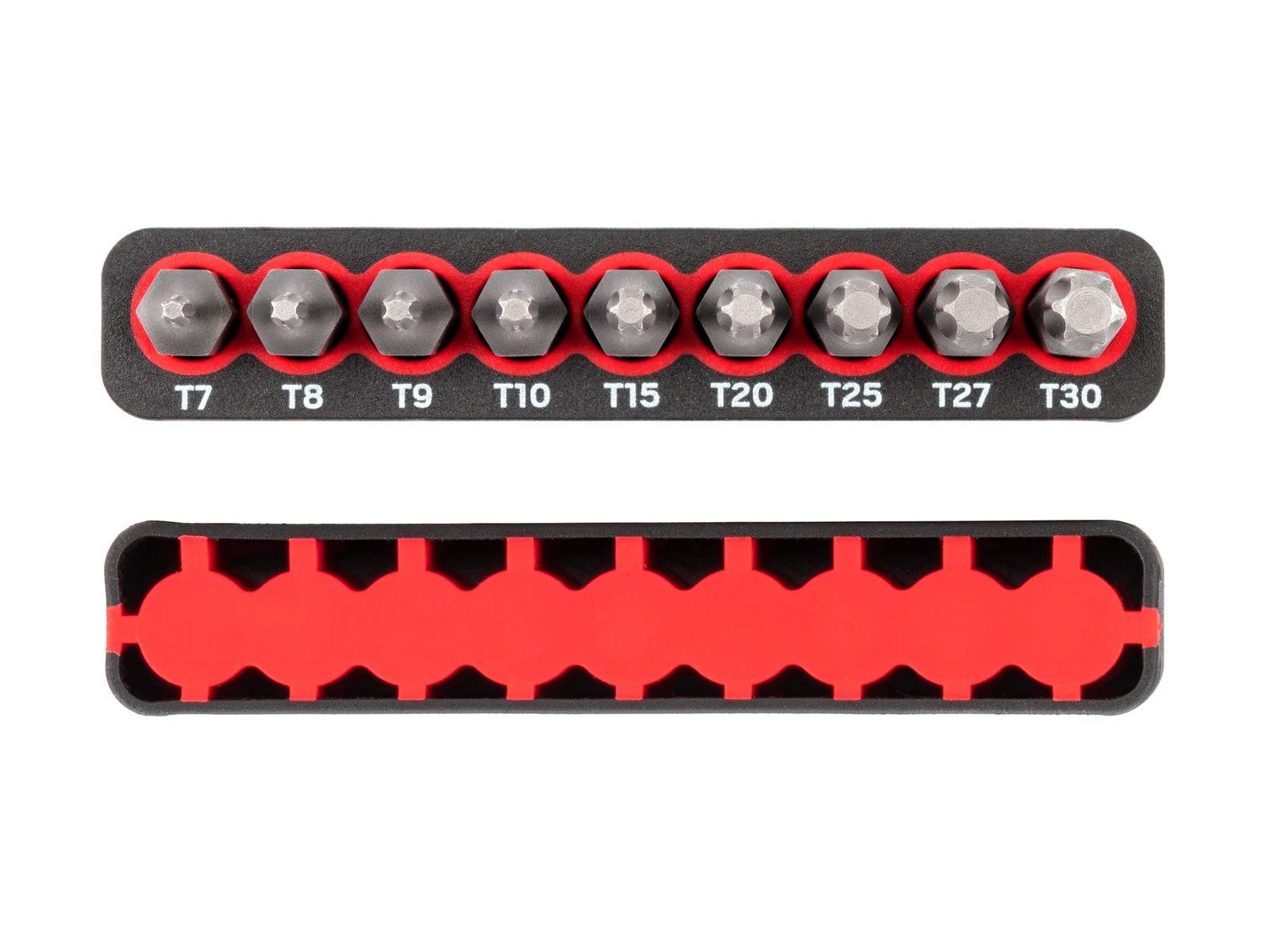 TEKTON 1/4 Inch Star Bit Set with Rail, 9-Piece (T7-T30) | DZT93001 9-Piece, 0