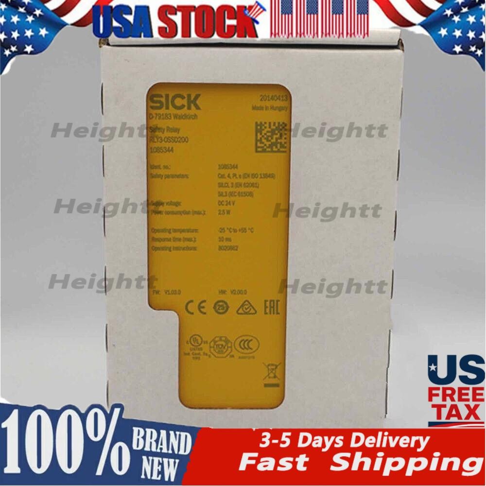 US FREE TAX SICK RLY3-OSSD200 RLY3OSSD200 1085344 Safety Relay