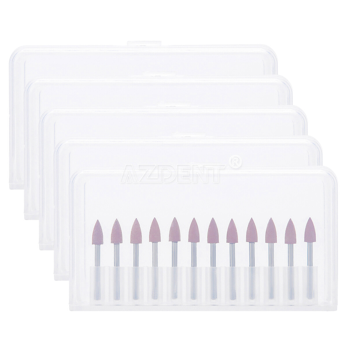 Dental 12pcs/kit Brownie Polishers Friction Grip FG Burs Mini Points 1.6mm 0413