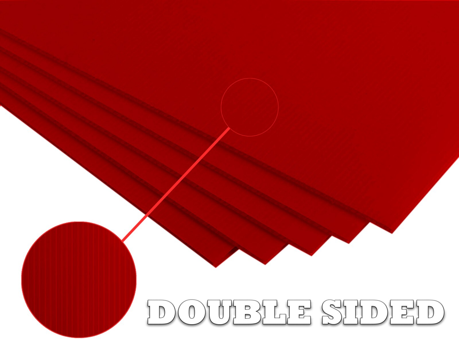 4mm Corrugated Plastic Sheets 18×24 24×36 24×48 36×36 Many Colors Coroplast Sign