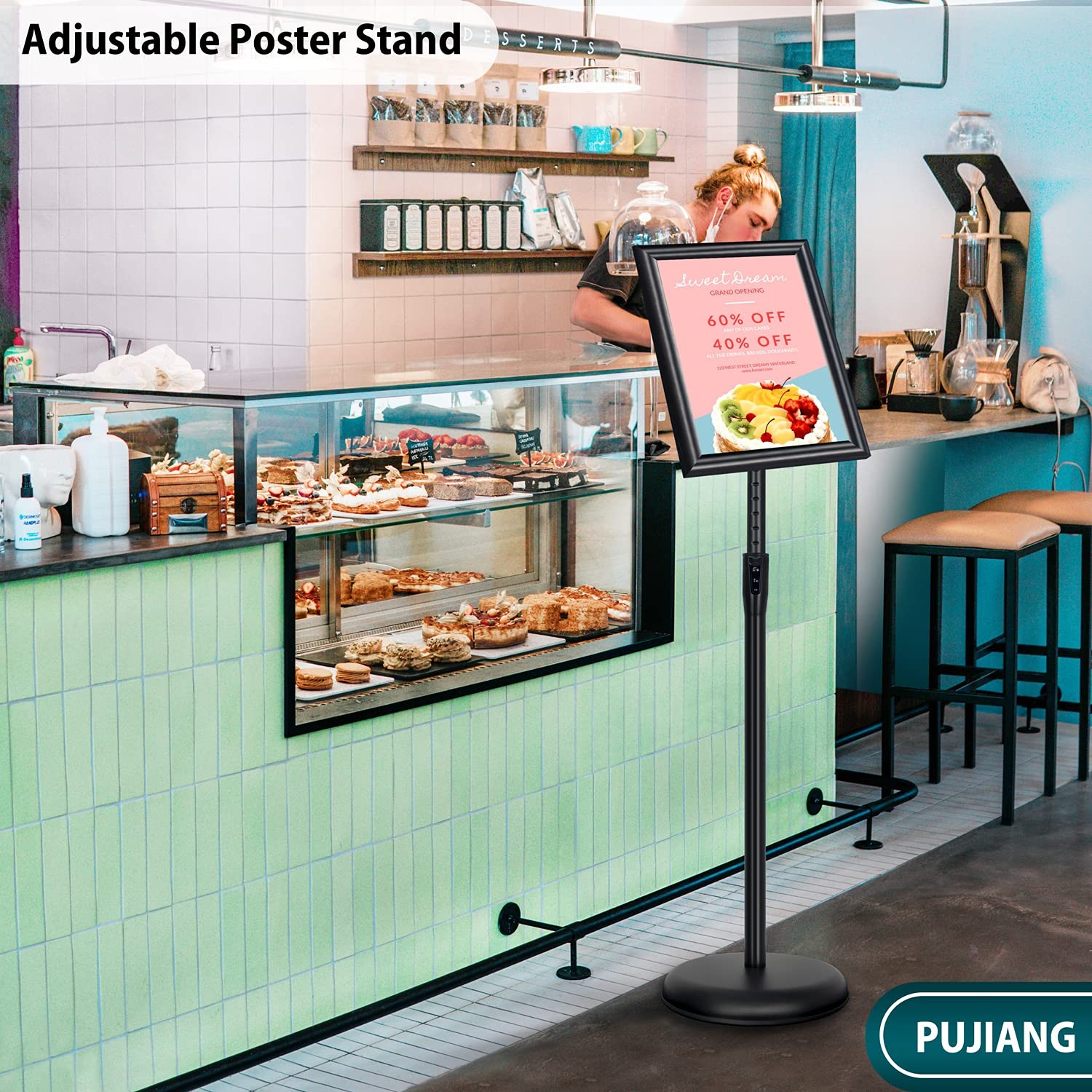 6Packs Sign Holder Stand 8.5 x 11 – Adjustable Heavy Duty Poster Sign Stands …