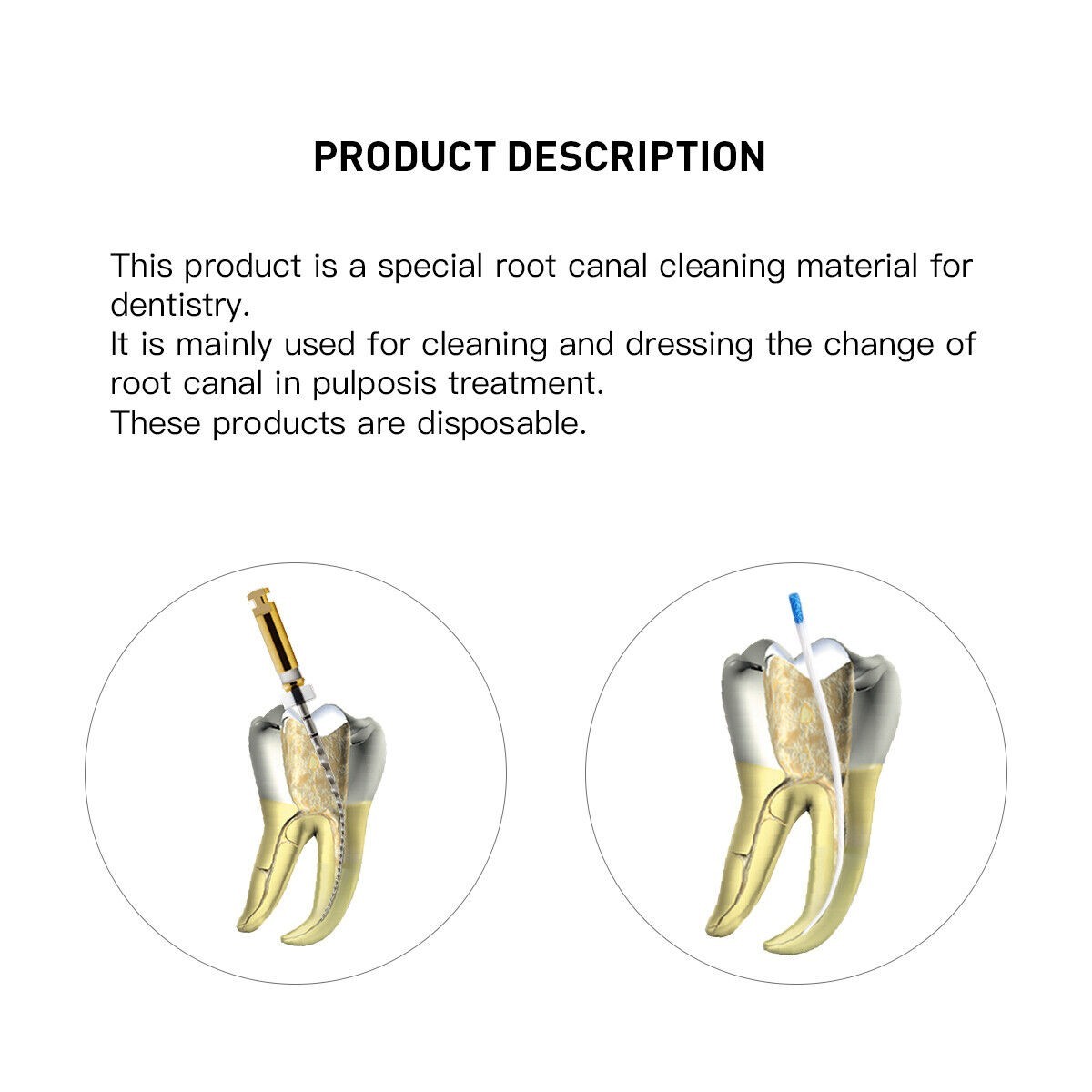 Dental Endodontic Root Canal Absorbent Paper Points Taper 0.04/0.06/0.02 #15-40