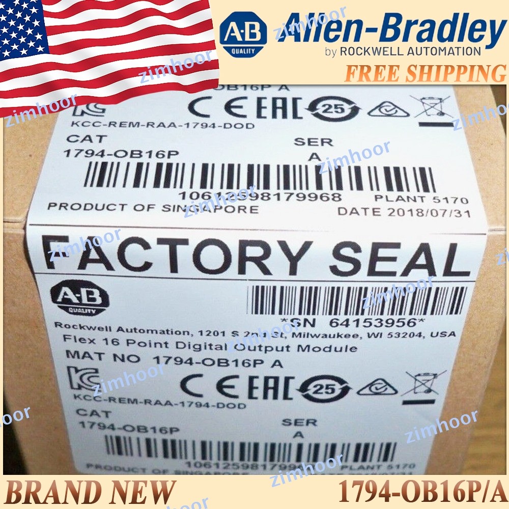 Factory Sealed AB 1794-OB16P/A Flex 16Point Digital Output Module 1794OB16P serA