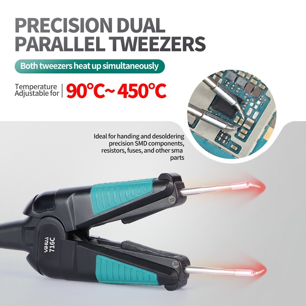 YIHUA 982 PRO Soldering Station Precision Tweezer Iron & C210 Soldering Iron Kit