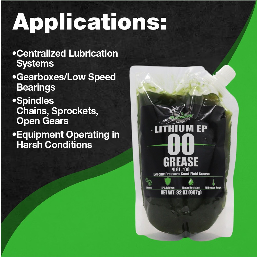 BLACKHAWK PERFORMANCE Lithium EP00 Grease – 32 oz EZ Squeeze Pouch (1pk)
