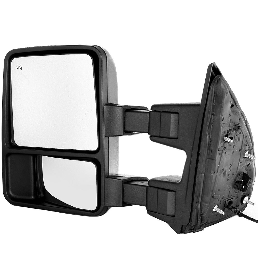 Towing Mirror Driver Side Manual Black 08-16 Ford F250 F350 F450 F550 Super Duty