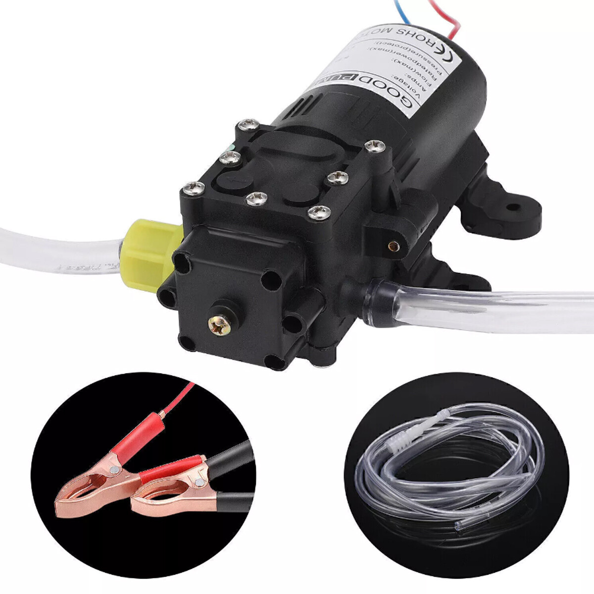 USA 12V Motor Oil Fuel Fluid Extractor Electric Siphon Transfer Change Pump 60W