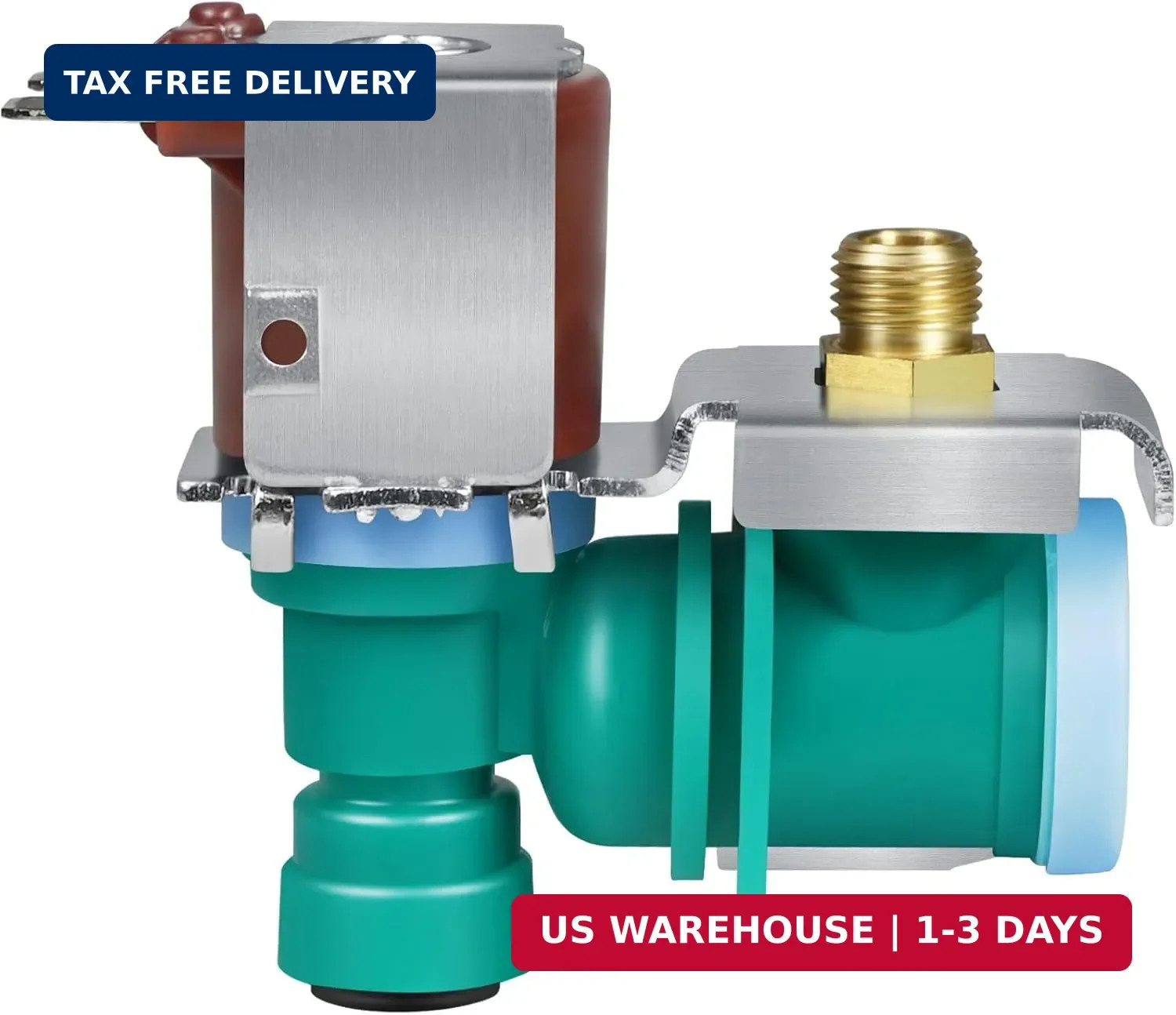 W10238100 WPW10238100 W10498992 Refrigerator Water Inlet Valve, Compatible with