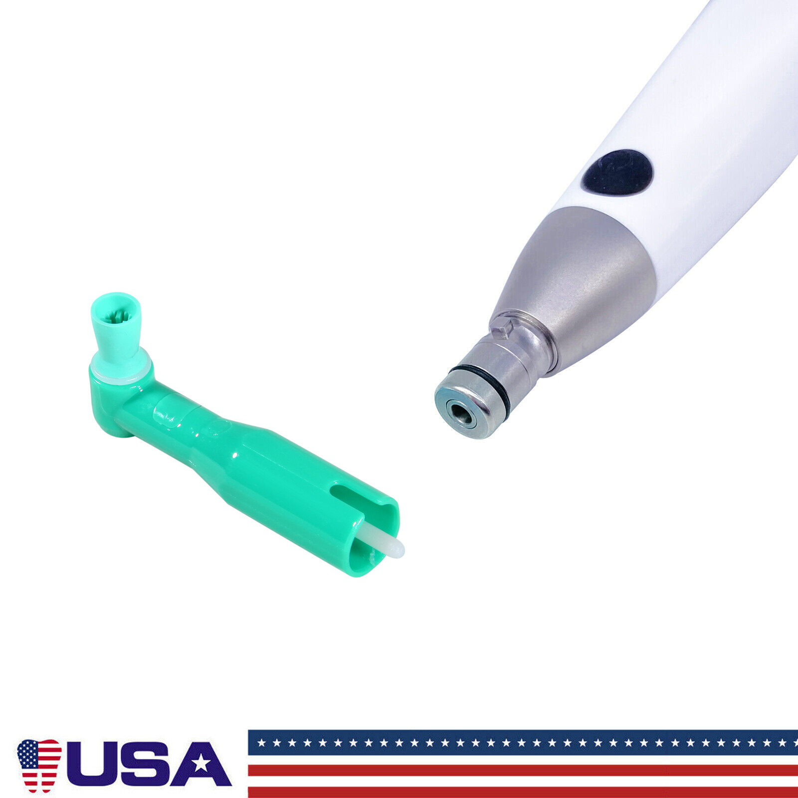 Dental Disposable Prophy Angles Soft Cup Latex Free Right Angle 90° Angle Green