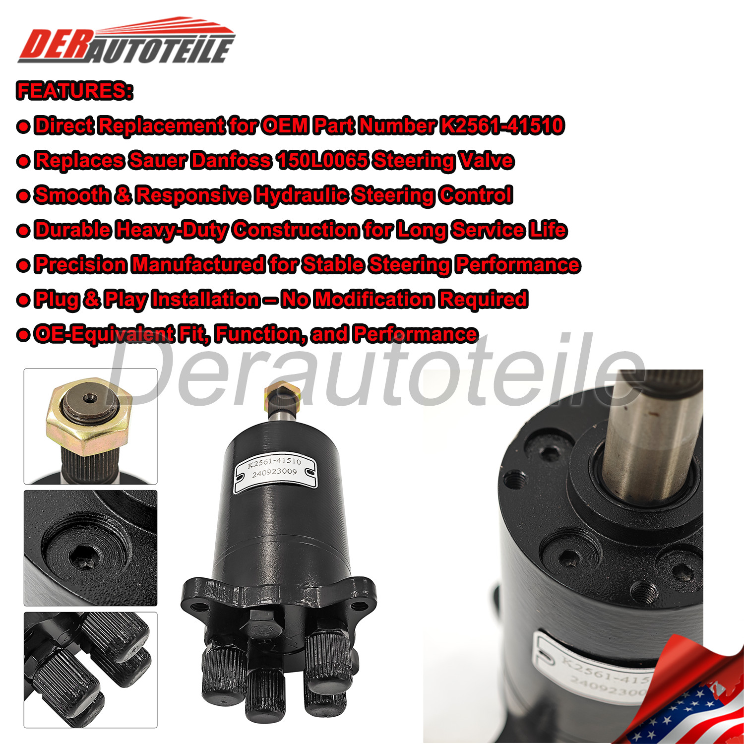 Steering Control Unit Valve For Kubota BX2350 BX2360 BX2370 BX2680 K2561-41510