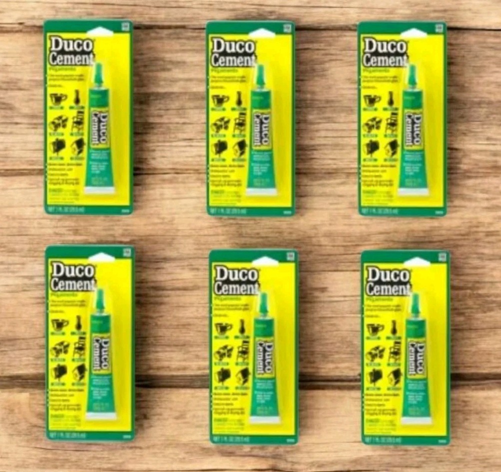 Duco Cement Multi-Purpose Household Glue – 1 fl oz – 6 Pack