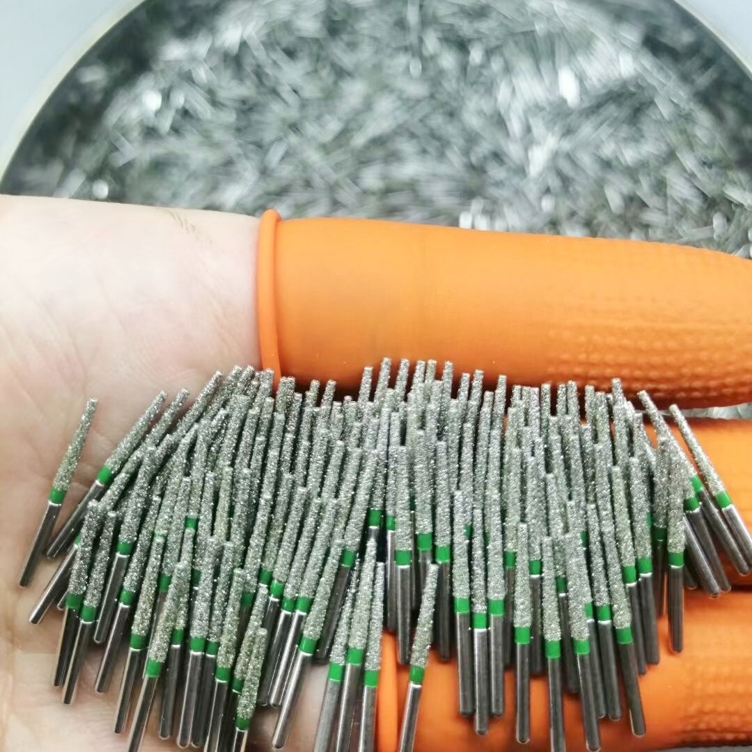Wholesale Dental Diamond Burs Taper Flat End Green Coarse Grit TF-13C 1000 PCS