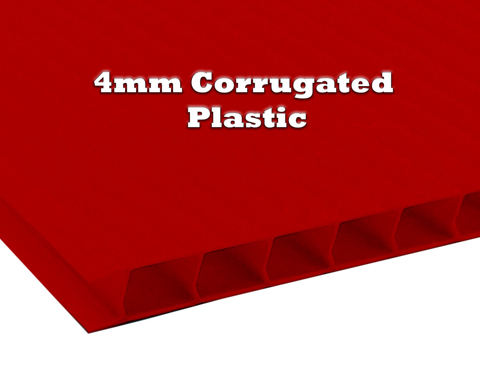 4mm Corrugated Plastic Sheets 18×24 24×36 24×48 36×36 Many Colors Coroplast Sign