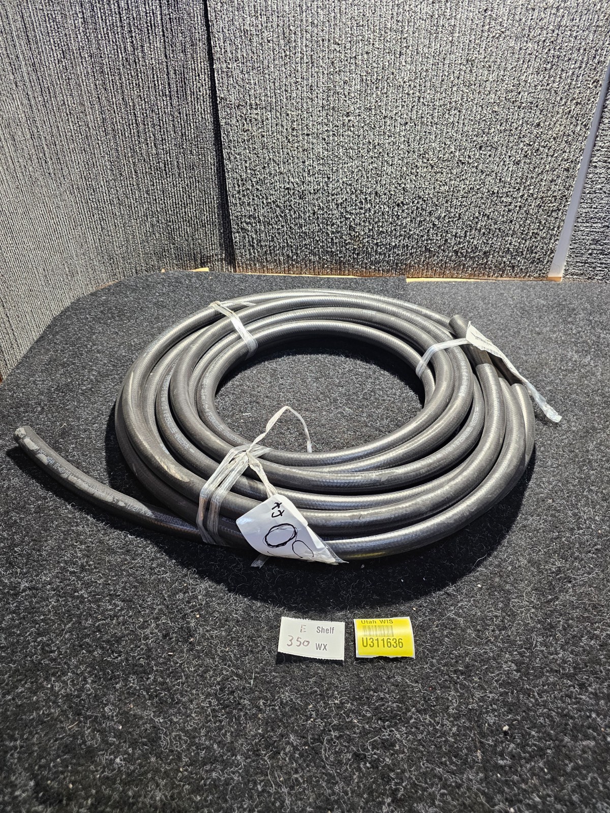 Parker 601-8 50′ x 1/2″ ID Low Pressure Rubber Hydraulic Hose Synthetic Rubber