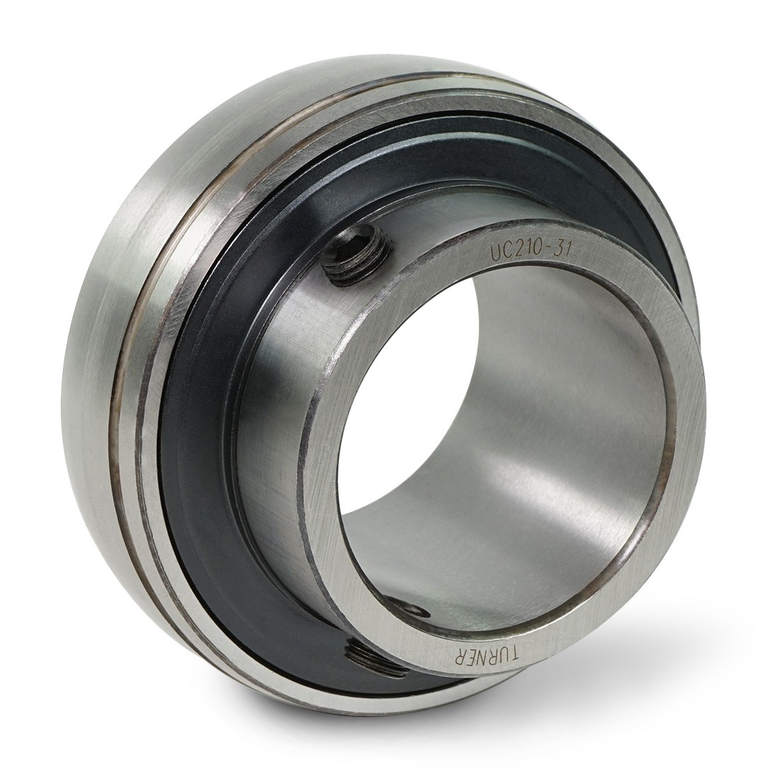 TURNER UC210 31 Mounted Bearing Insert 1.938″ Bore Setscrew Lock Steel