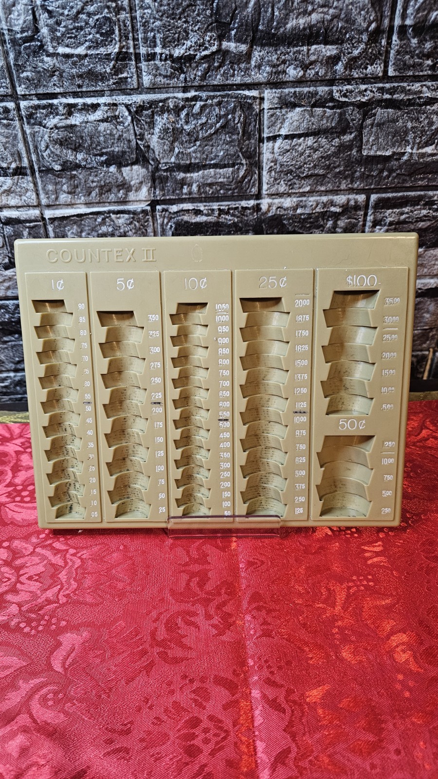 MMF Industries Countex II One-Piece Plastic Coin Counting Tray/Coin Sorter GUC