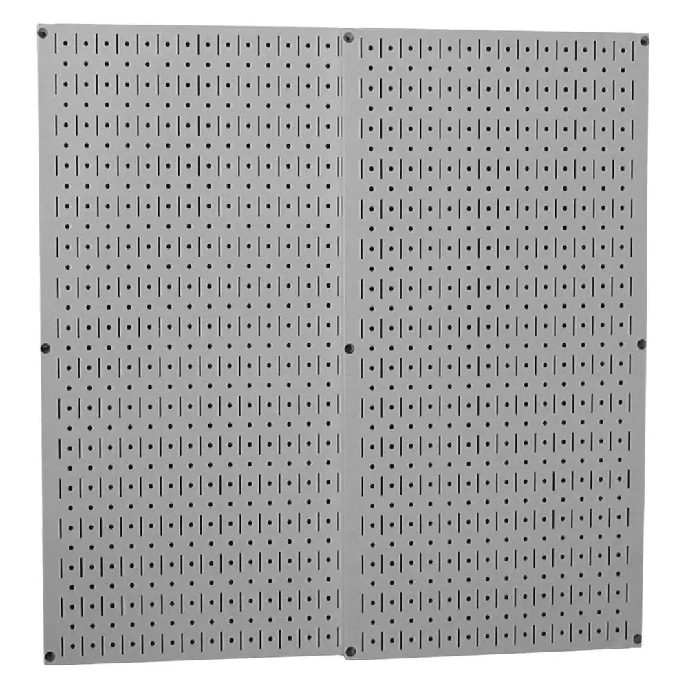 2 Pack Metal Wall Pegboard Peg Board Panel Organizer Shelf Display Tools Garage