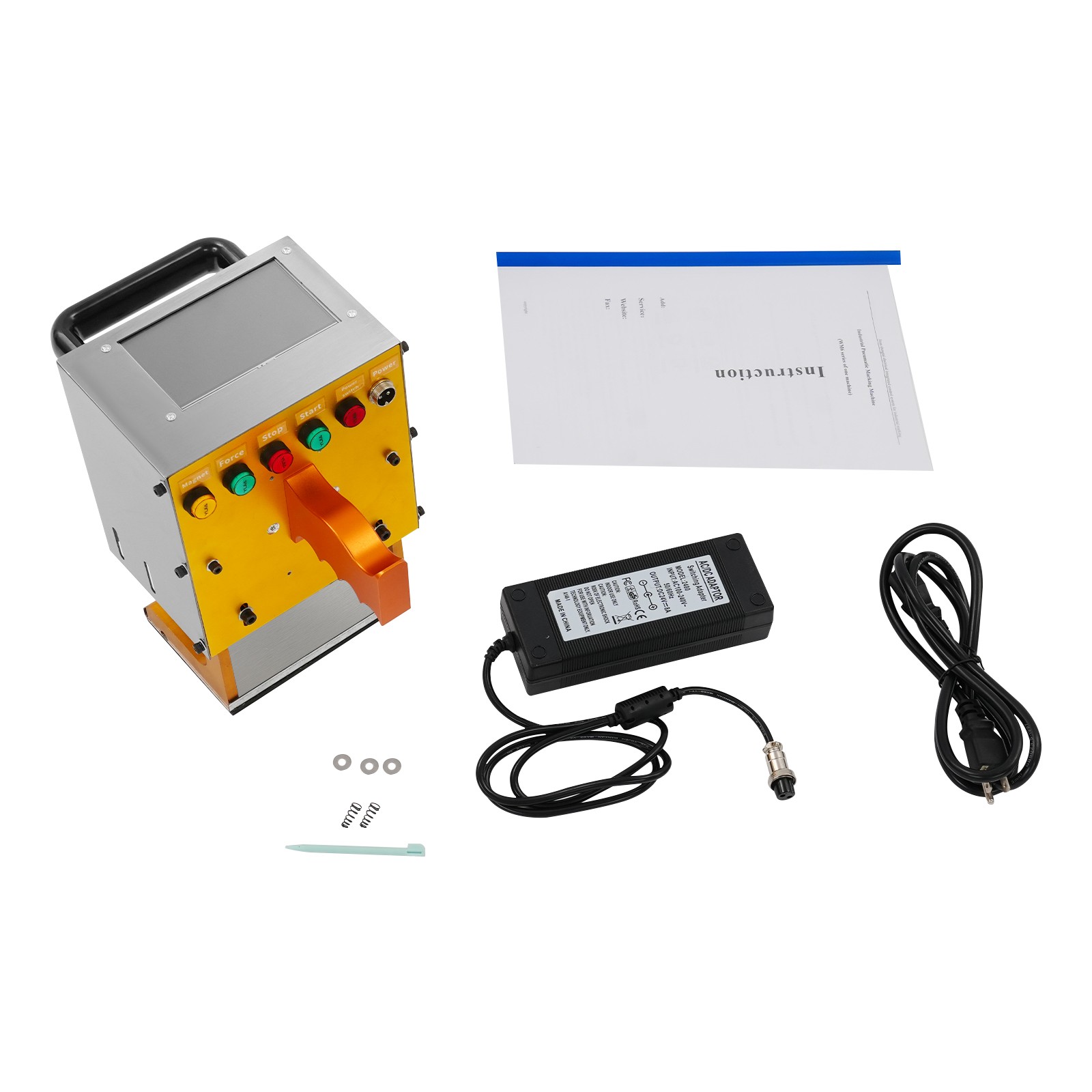Handheld Electric Dot Peen Engraving Marking Machine Touch Screen Metal Marking