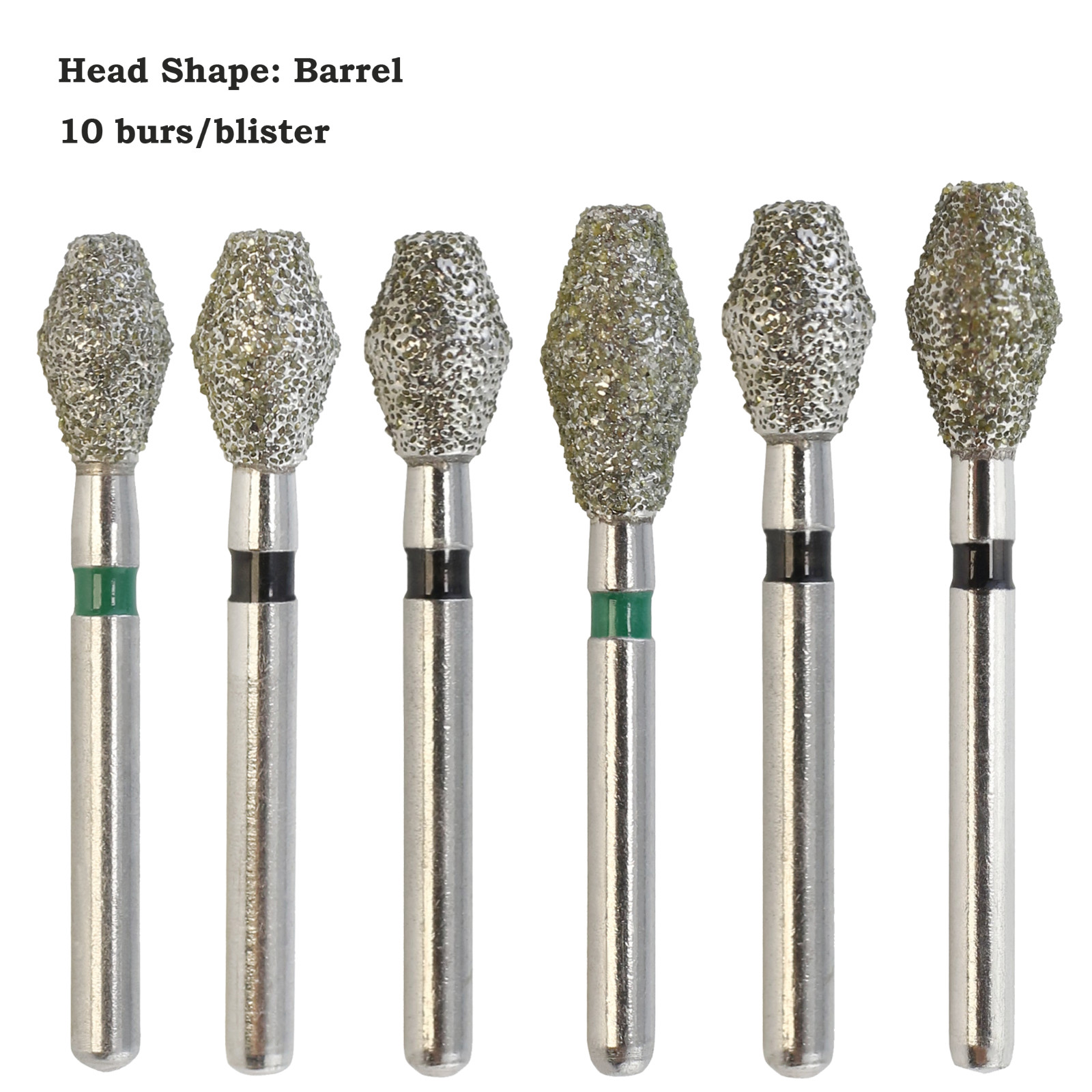 Dental Diamond Burs Barrel Shape 811/038SC 032SC Super Coarse Grit FG High Speed
