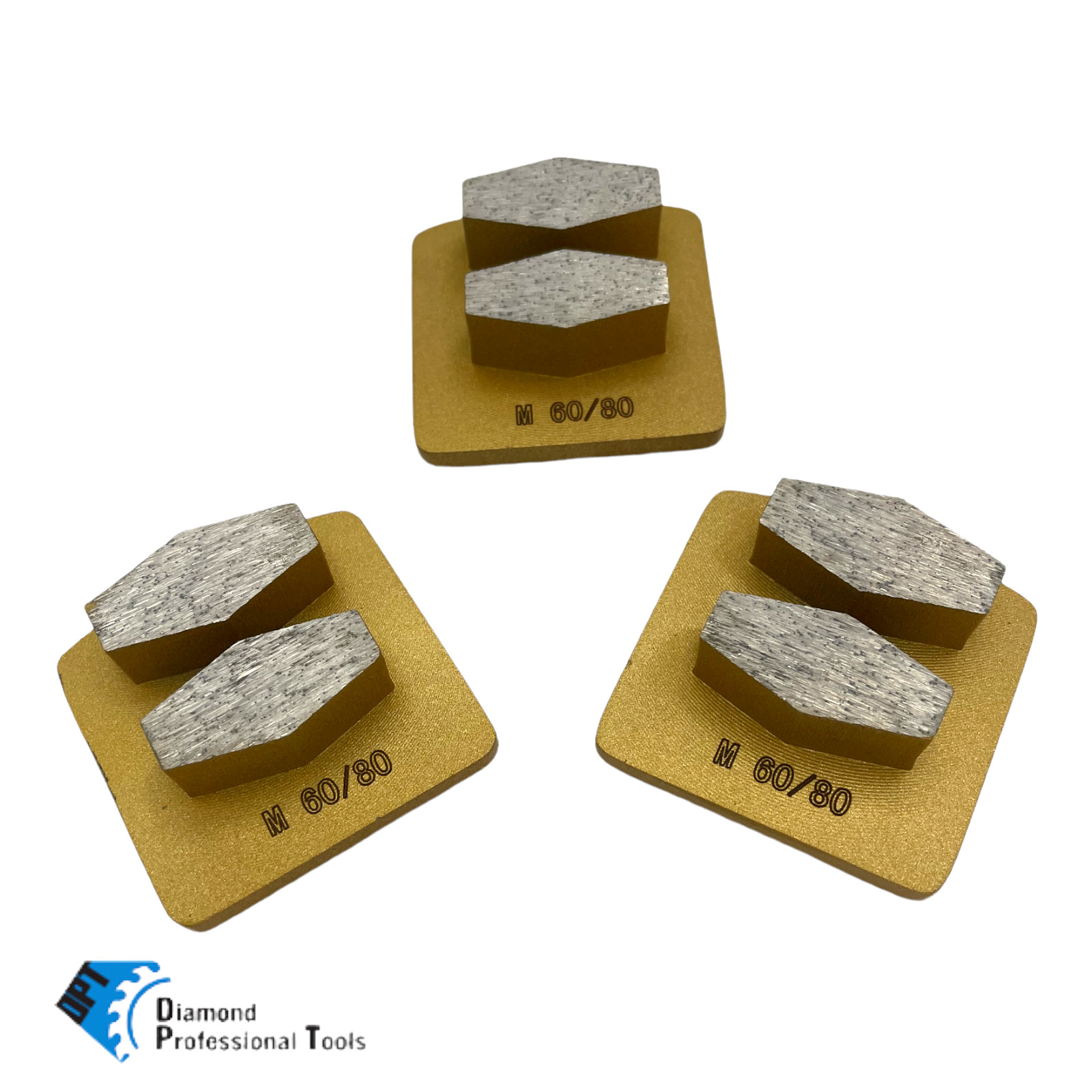3 Pack Grinding Discs for Husqvarna PG Concrete Grinders Medium Bond 60/80 Grit