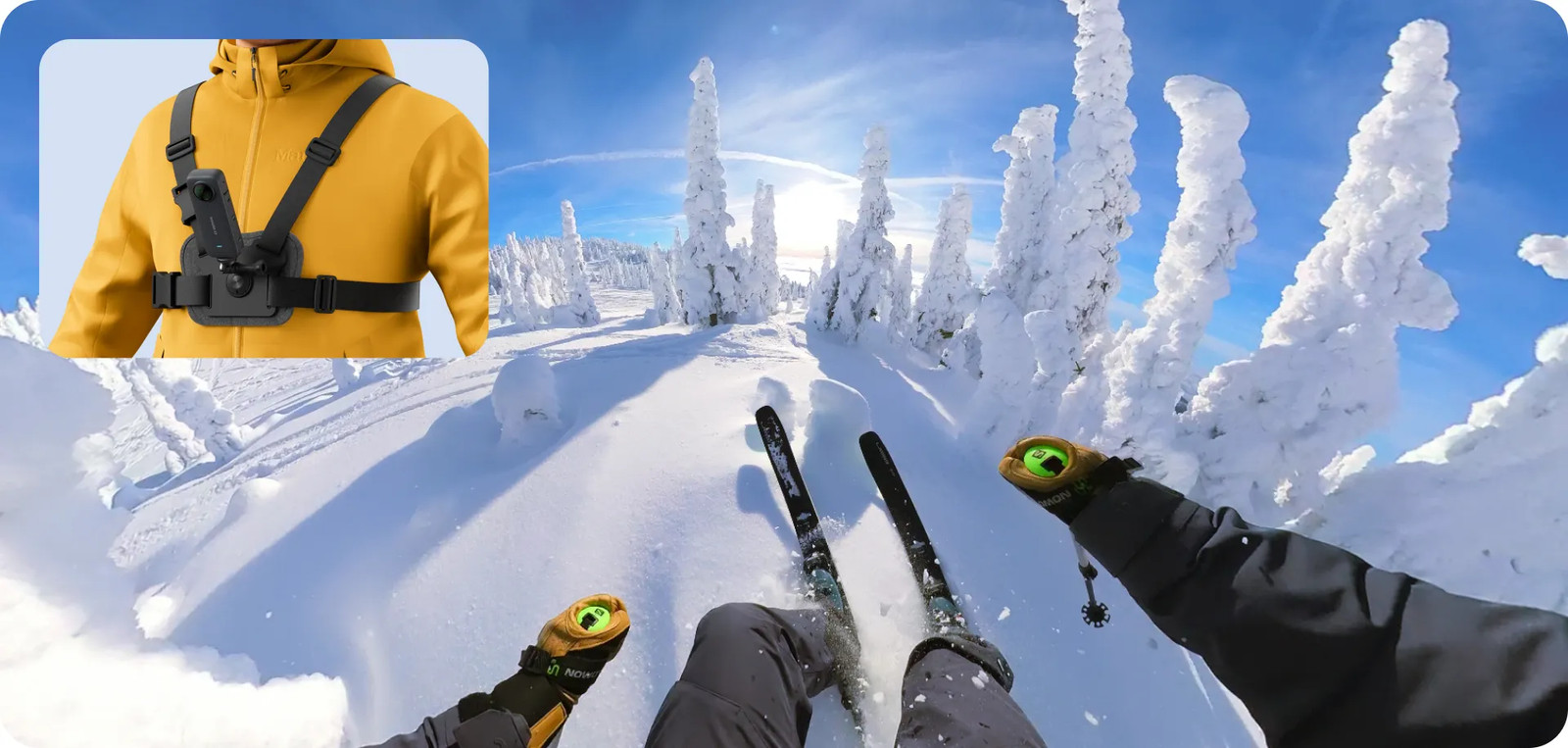 Insta360 Ski Accessories Package X4 Air X5 Ace Pro 2 X4 Ace Pro Ace X3 GO 2 ONE