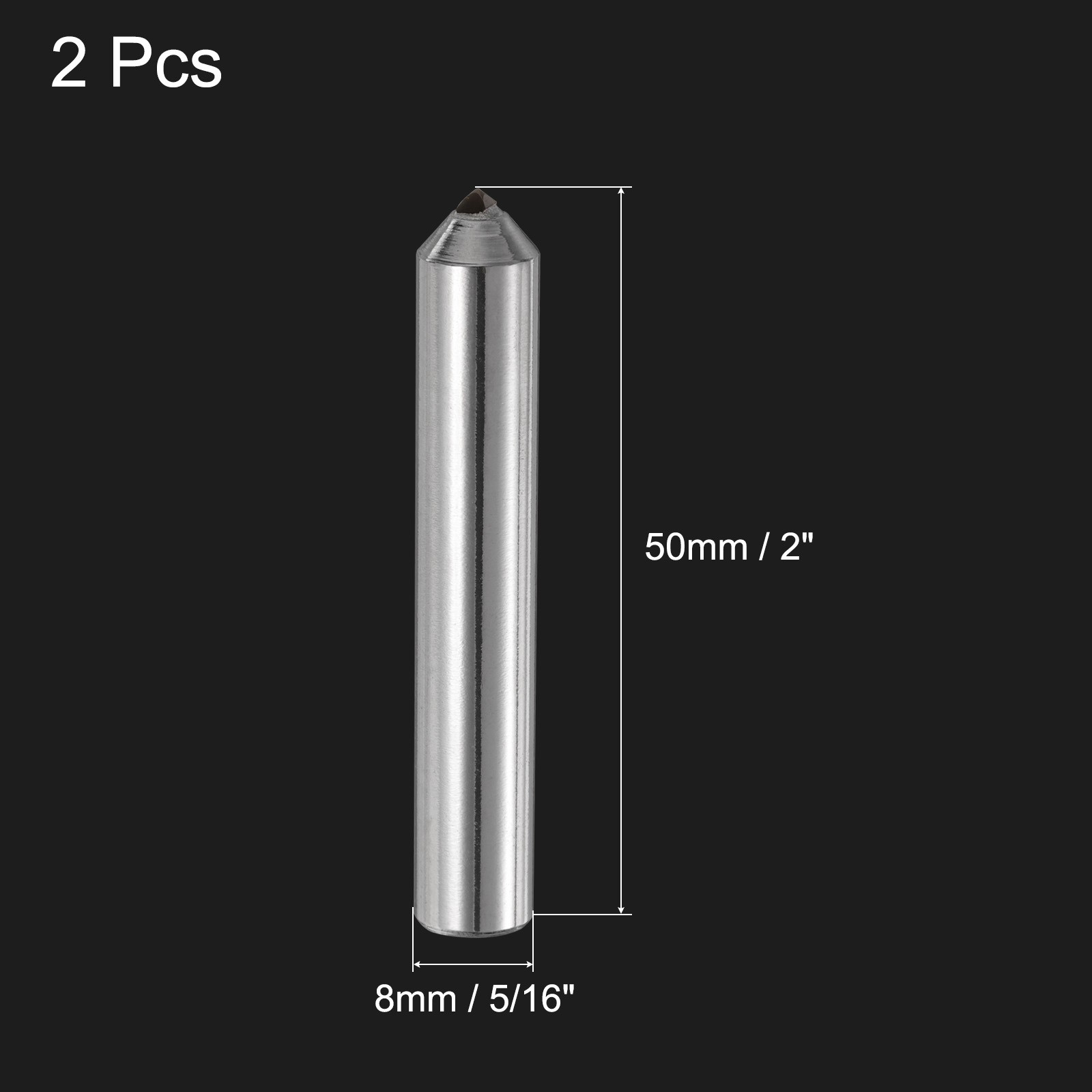 2 Set Diamond Dresser Tapered Point Grinding Wheel Dressing Tool 5/16″ x 2″