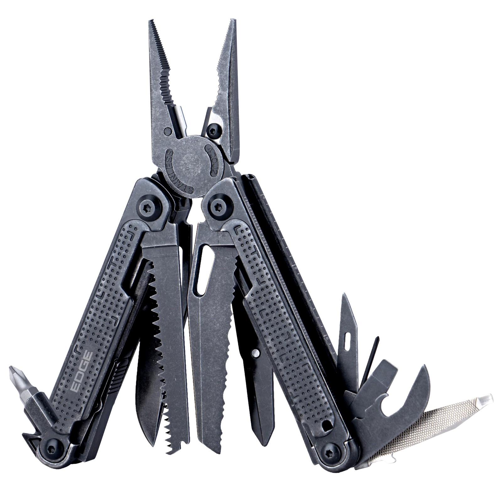 EDGE Multi-Tool Pliers, 14-in-1 Stainless Steel Multitool with Knife, Saw,