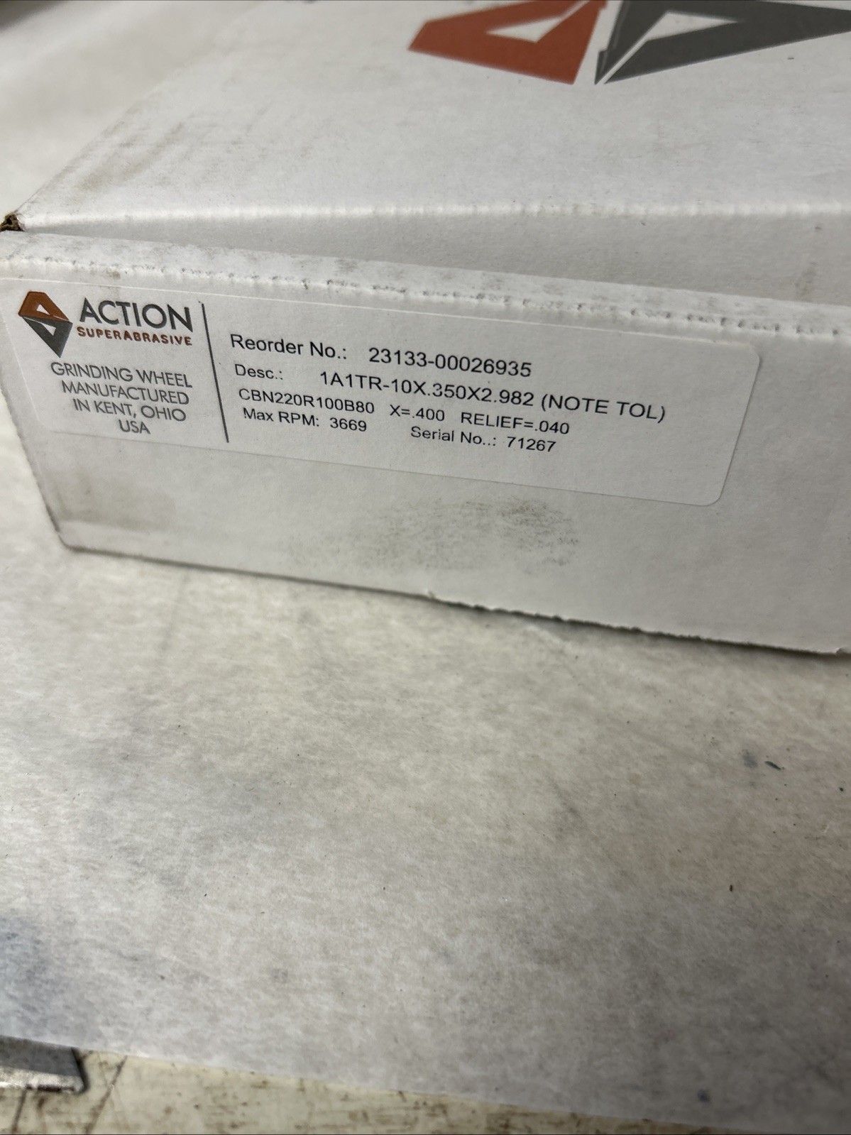 Action Super Abrasive CBN Grinding Wheel