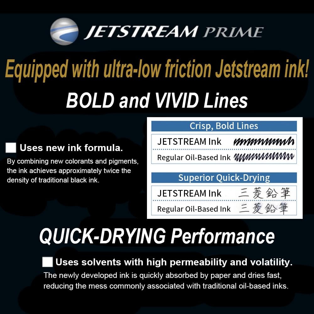 三菱鉛筆 Jet Stream Prime For Ink Pen Refill SXR – 200 – 07/0.7 mm Combination…
