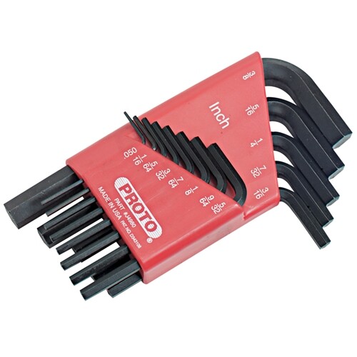Stanley Proto J4980 13 Piece Standard Arm Hex Key Set with Molded Plastic Holder