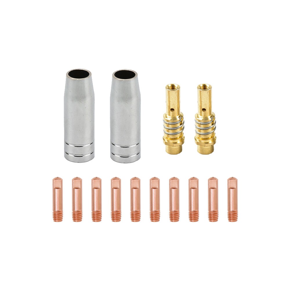14PCS For MB15 15AK MIG Welding Gun Accessory Kit .030 Inch Contact Tip Nozzle