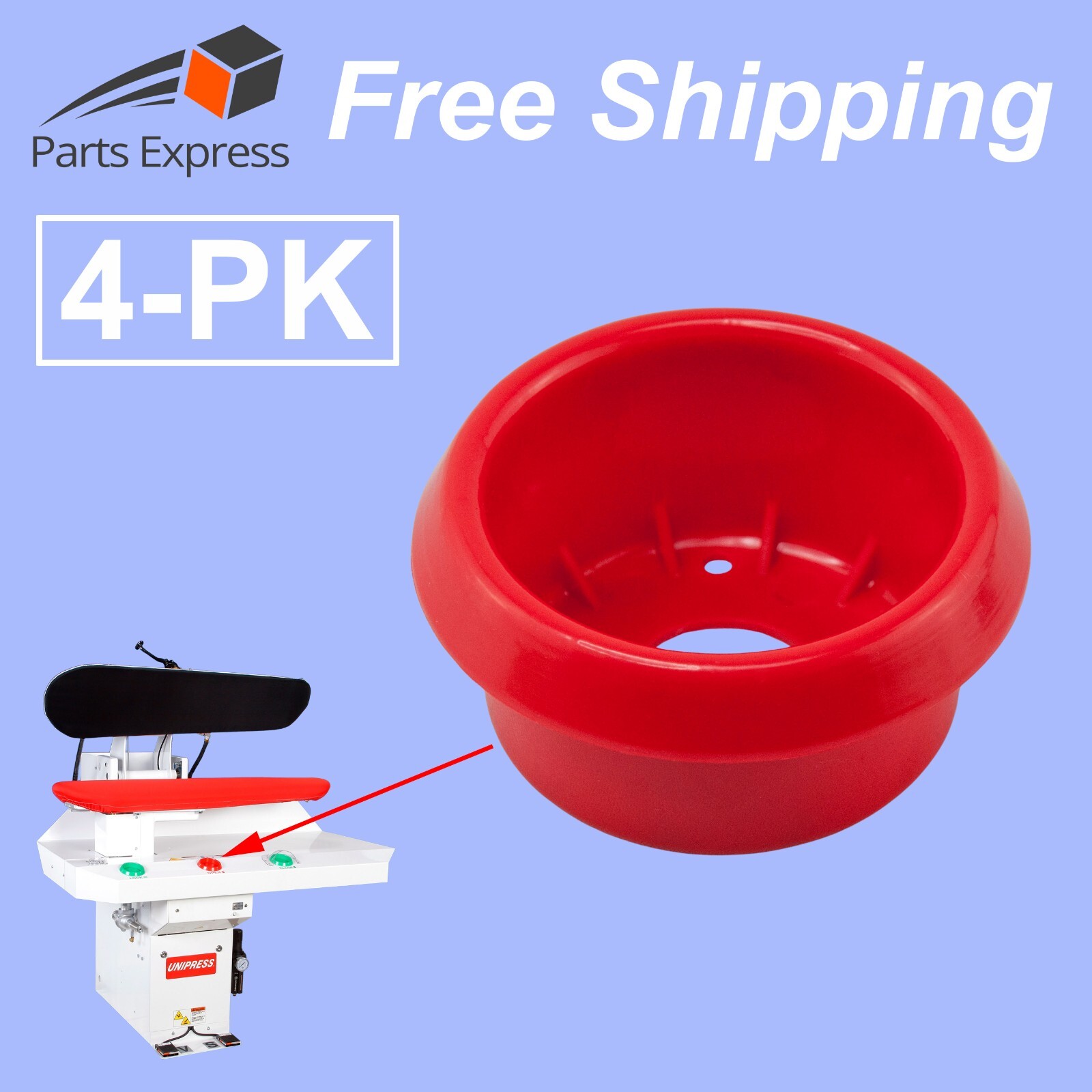 HÖT-STEAM® [4-PK] RED HOUSING for UNIPRESS Press Machines (Part #28515-02)