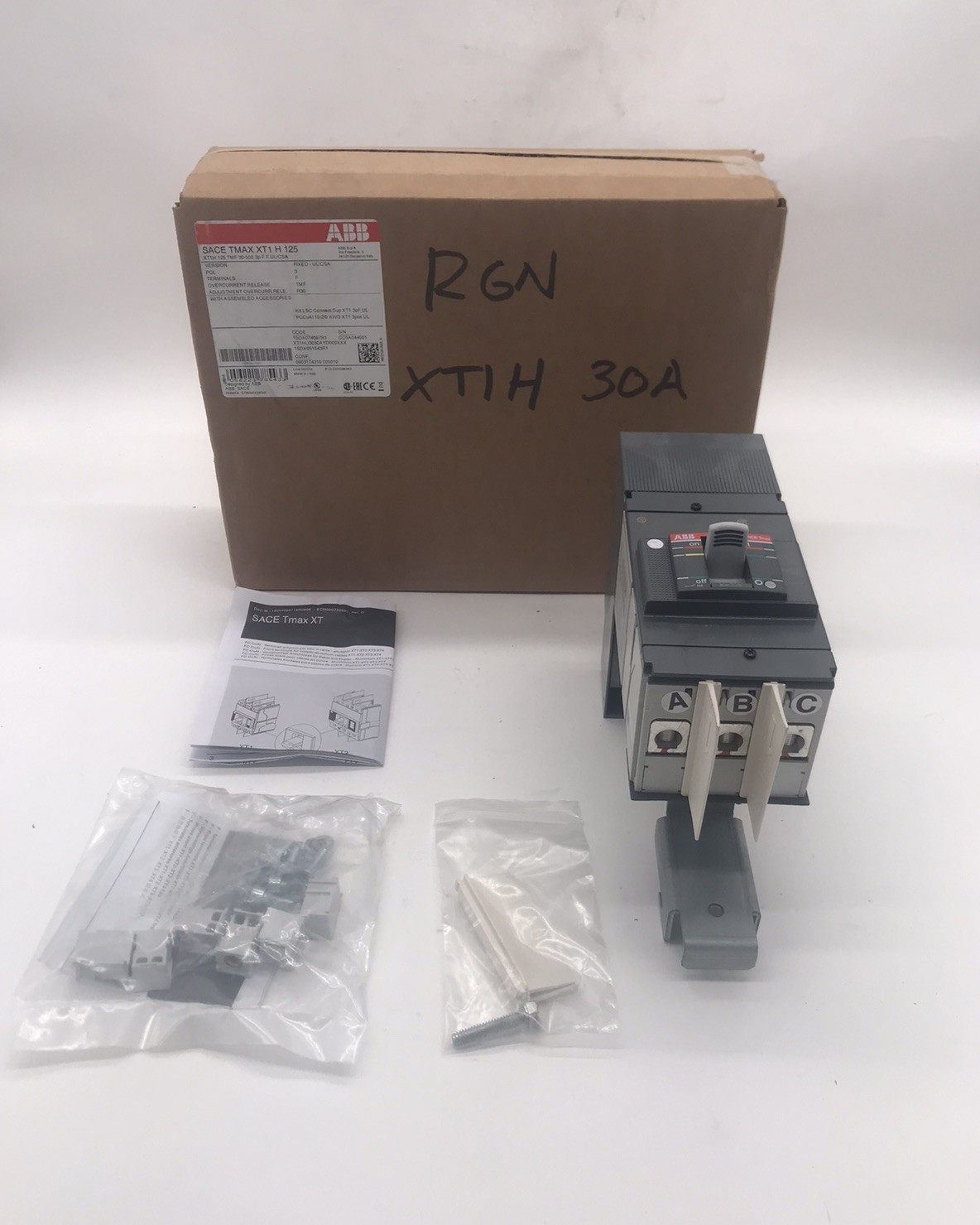 HOUSTON STOCK NEW ABB XT1HU3030AYD000XXX RELIAGEAR 30 AMP FREE 2 DAY AIR BUY NOW