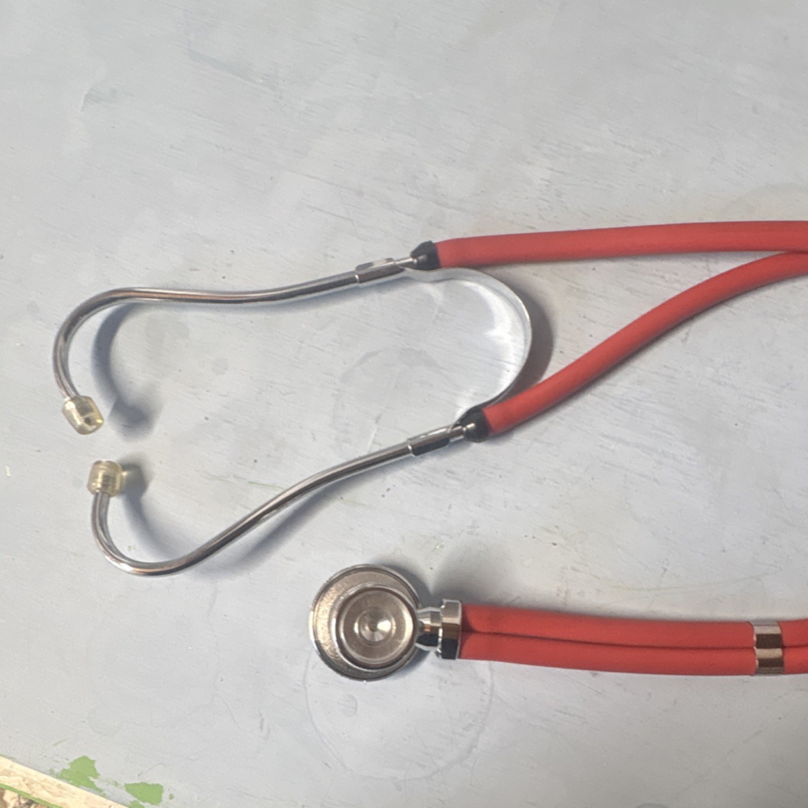 Red Dual Head Acoustic Stethoscope for General Practice & Cardiology