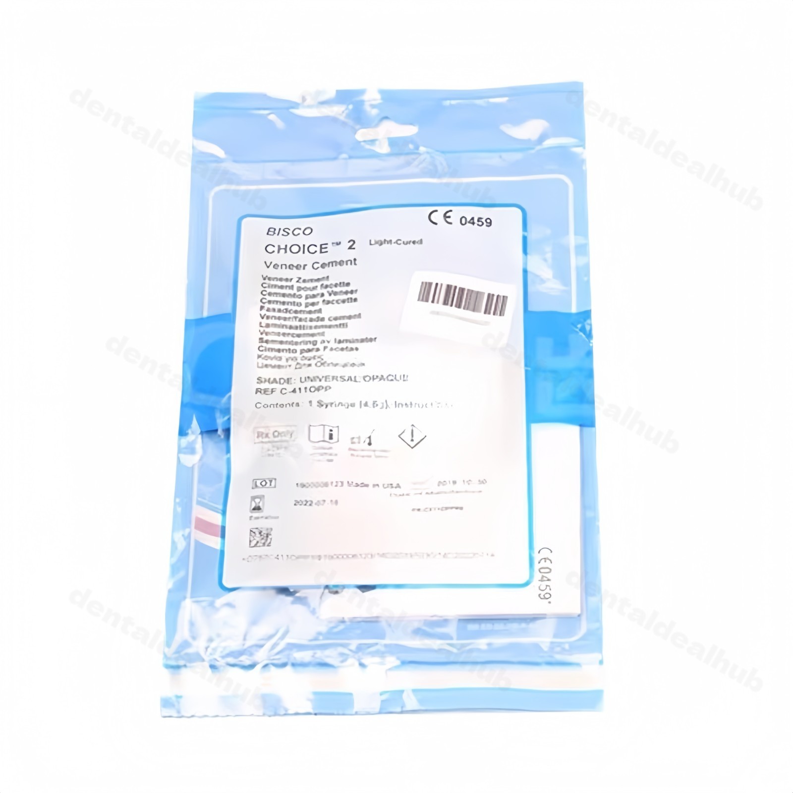 BISCO Choice 2 Veneer Cement 4.5g A1 B1 Translucent Milky Light Cure Dental