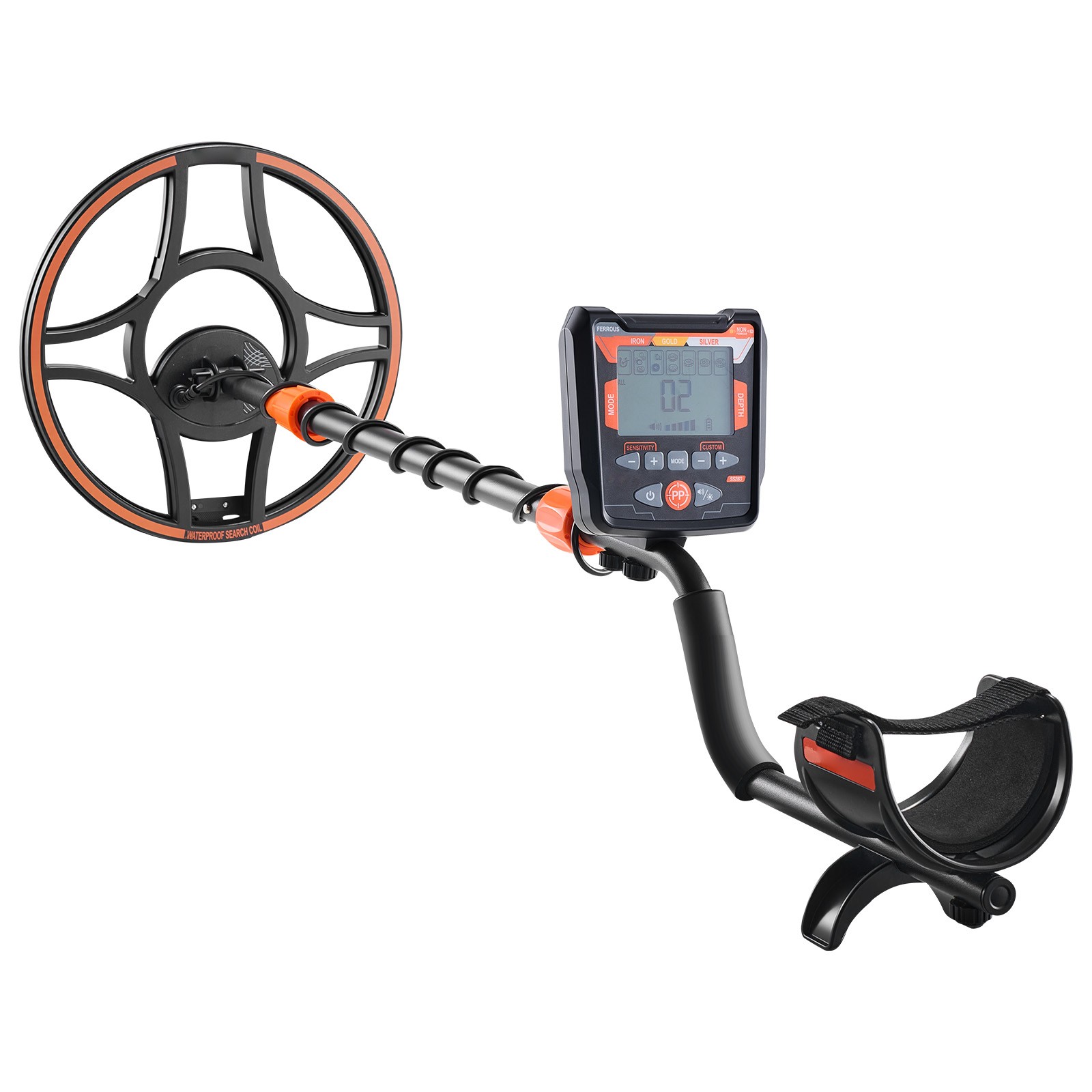 Uimoso Professional Metal Detector with 12″ Waterproof Search Coil for Adults