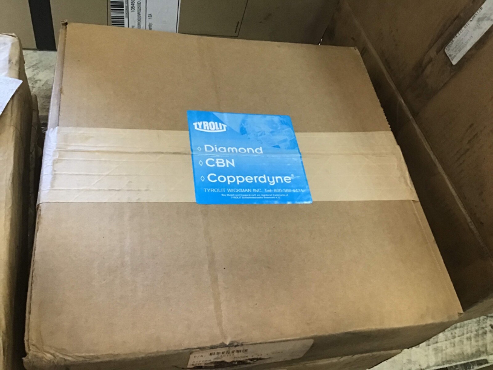 TYROLIT DIAMOND COPPERDYNE GRINDING WHEEL CBN SUPER ABRASIVE 2A810E