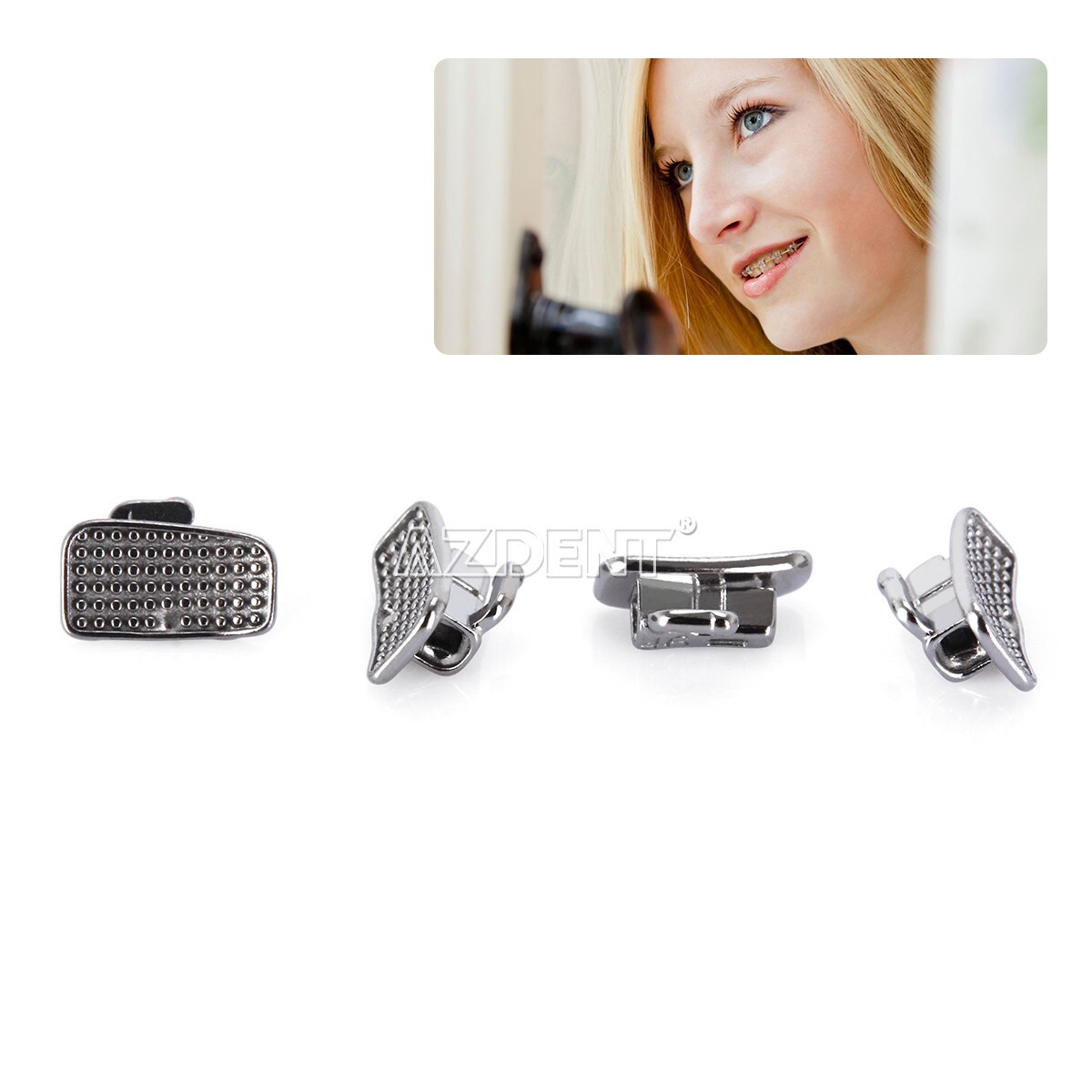 Dental Orthodontic Buccal Tube 1st 2nd Molar Roth/MBT 022 018 Bondable Monoblock