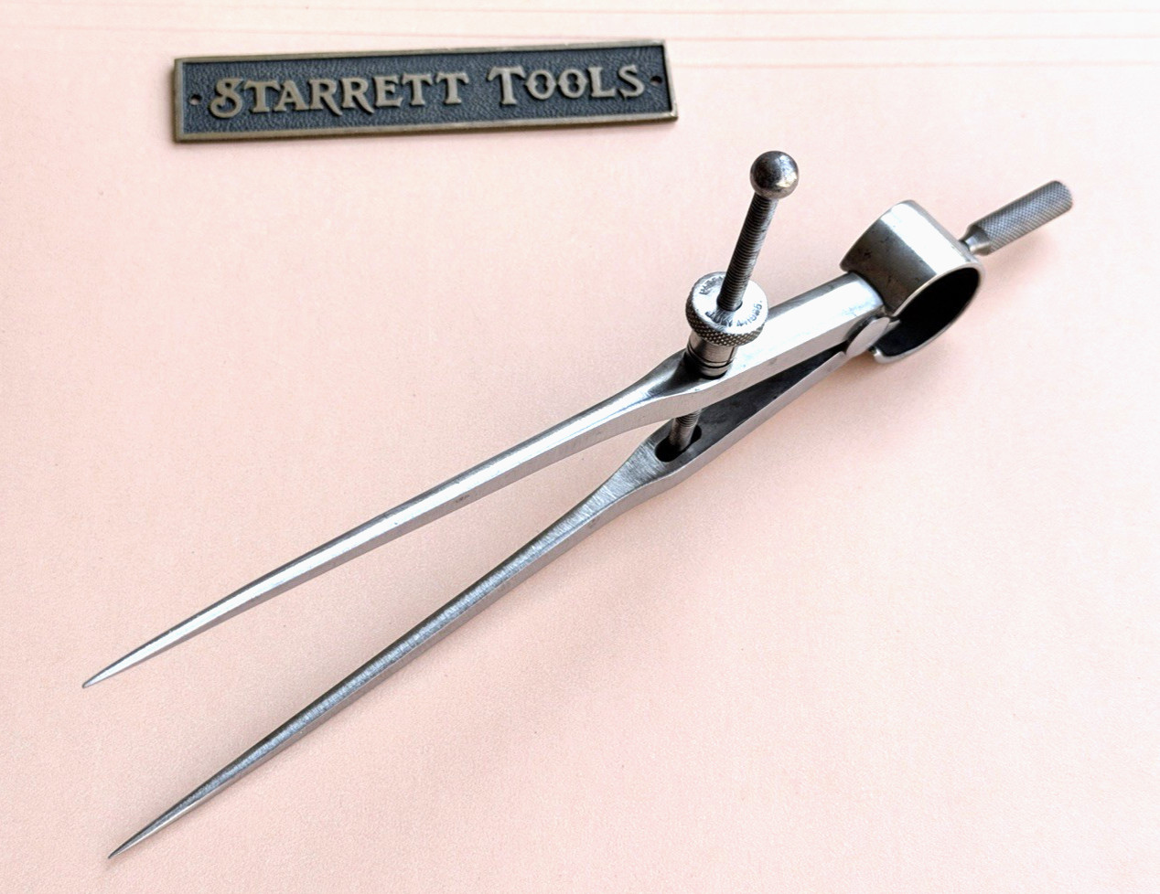 STARRETT No.77B-6 Fay Spring-Type Dividers W/Square Legs; 6.0” Size & Capacity.