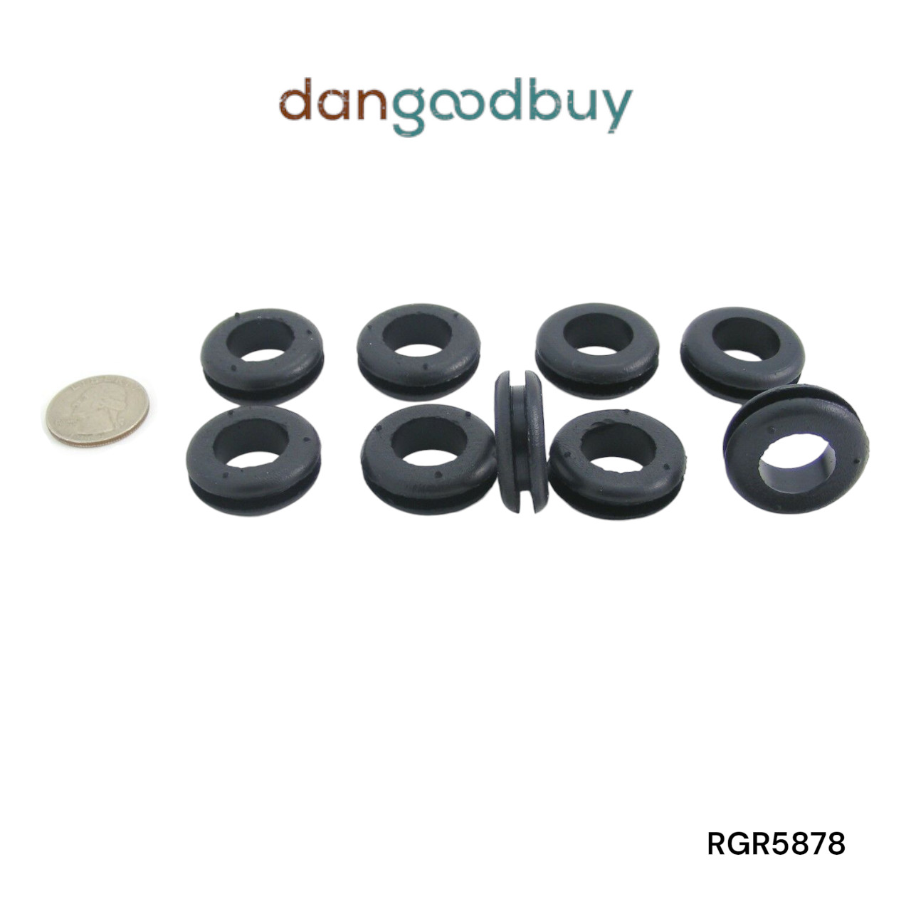 Rubber Grommet to fit 7/8″ Hole in 1/8″ Thick Panel – 5/8″ Inner Diameter