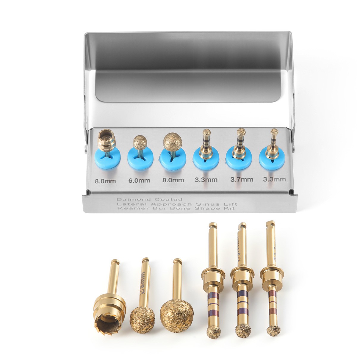 Dental Maxillary Sinus Lift Drills Kit Lateral Approach Stoppers Elevation