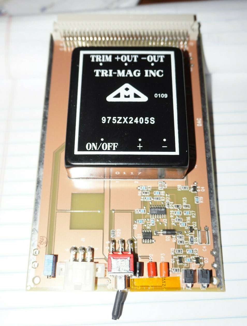 NEW Circuit Board (#25-4118D) w/ TRI-MAG 975ZX140S DC Converter